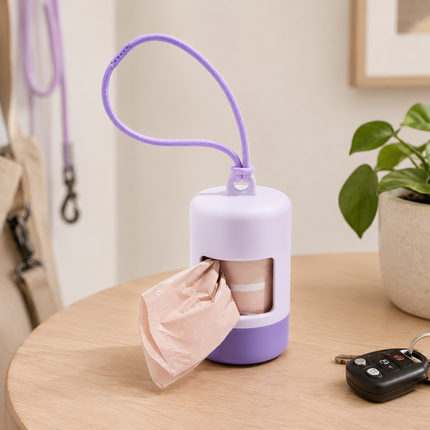 Poop bag dispenser lifestyle