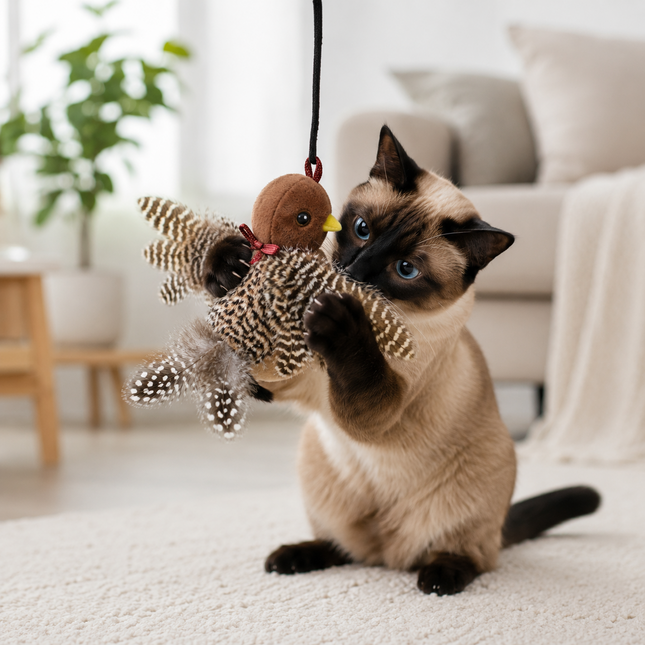 Luvairis Interactive Chirping Cat Toy